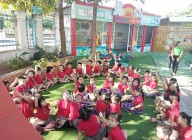 Hình ảnh giao lưu với Trường mầm non Bình Minh – Huyện Đăk Tô