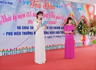 Hình ảnh buổi tọa đàm kỷ niệm 35 năm ngày Nhà Giáo Việt Nam 20/11 và chia tay cô Nguyễn Thị Hoàng Lan – Phó Hiệu trưởng nghỉ hưu theo chế độ